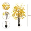GustoWave Artificial Maple Tree,Large Artificial Maple Tree in Pot with Planting Vessel,Large Maple Maple Tree Artificial Plant Autumn Horn Decor - 2 of 4