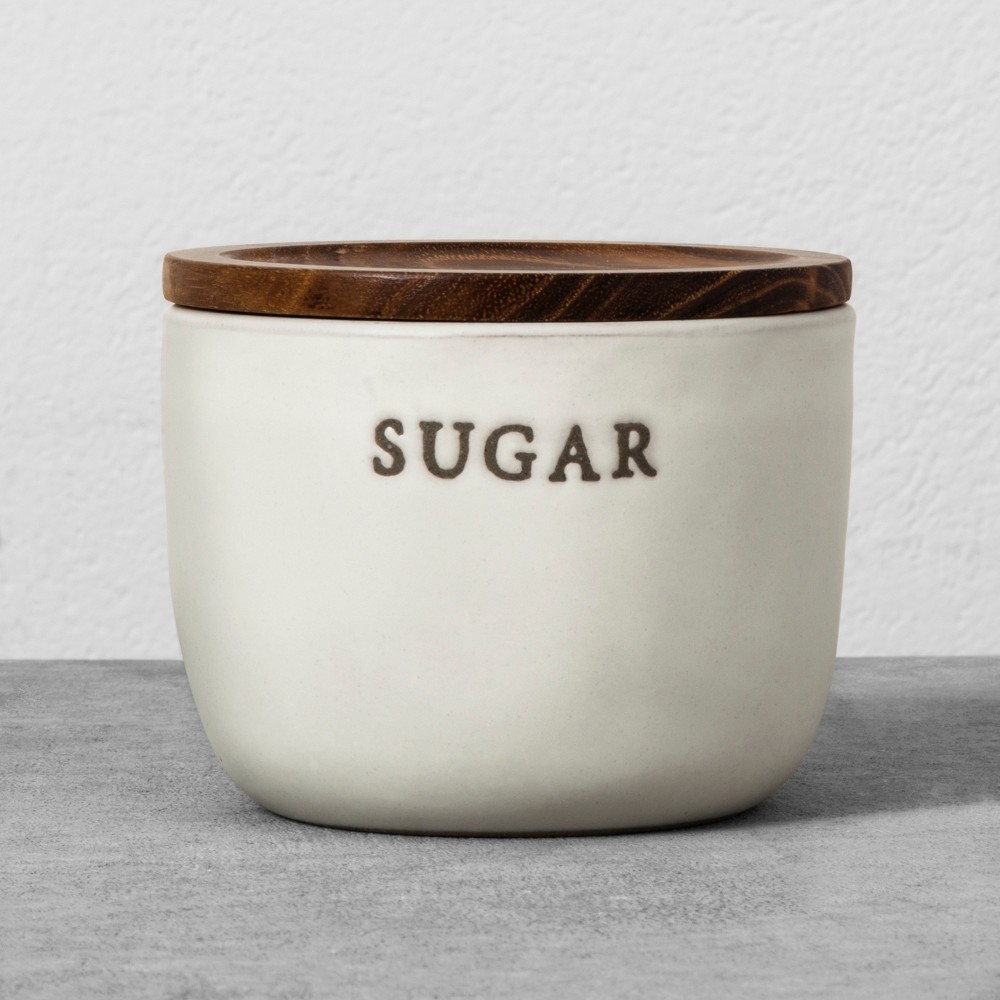 Stoneware Sugar Cellar - Cream (Ivory) - Hearth & Hand with Magnolia