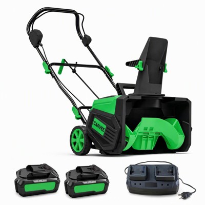 40V 20-Inch Wireless Snow Blower, Dual Battery LED Light Portable ...
