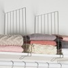 The Lakeside Collection Set of 2 Shelf Dividers - Set of 2 Shelf Dividers Chrome Solid 2 Pieces - 2 of 2