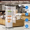 Beverage Cooler, Commercial Refrigerator - 278L Glass Door Merchandiser with LED Display, Adjustable Shelves, 4 Casters for Store/Bar/Office/Gym - 2 of 4