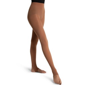 Capezio Women's Ultra Soft Self Knit Waistband Stirrup Tight - 1 of 3