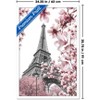 Trends International Reinders: Paris - Pink Eiffel Tower Framed Wall Poster Prints White Framed Version 22.375" x 34" - 3 of 4