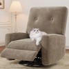 Nursery Recliner Chair, 360° Swivel Rocking Glider Chair for Adults with Adjustable Backrest & Footrest - 4 of 4