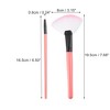 Unique Bargains Travel Dual Ended Blusher Nylon Plastic Metal Handle Makeup Brush Set 24 Pcs - 4 of 4