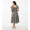Unique Vintage Women's Smocked Bodice Midi Dress - 3 of 3