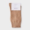 Women's Scalloped Edge Textured Ribbed Super Soft Crew Boot Socks - Auden™ 4-10 - 2 of 3