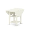 East West Furniture PSNA3-SBR-C 3 PcRectangular Kitchen Table having 12in Leaf and 2Fabric Dinette Chairs in Saddle Brown . - 4 of 4