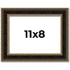 PosterPalooza | Photo Size Ornate Brown Picture Frame - UV Acrylic, Foam Board Backing, Hanging Hardware - 2 of 4