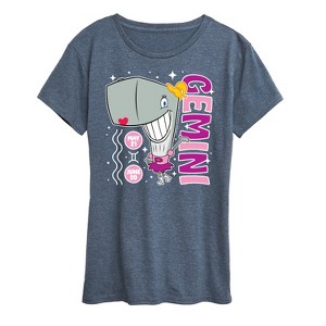 Women's - Spongebob Squarepants - Gemini Pearl Astrology Short Sleeve Graphic T-Shirt - 1 of 4