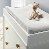 Velvet Spandex Changing Pad Cover - Light Gray - Cloud Island™ - 2 of 3
