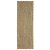 Garvee Scalloped Braided Printed Area Rug Washable Non Slip Low Pile Accent Rug Soft Foldable Rugs - 3 of 4