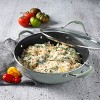 Gibson Cravings By Chrissy Teigen 5 Quart Enameled Aluminum Everyday Pan in Pistachio with Silicone Handles - 4 of 4