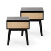 Scandinavian 1 -Drawer Nightstand (2-pack) - 2 of 4