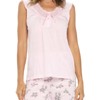 Casual Nights Women's Sleeveless Floral Lace Capri Pajama Set - 4 of 4