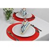 DII Tango Red Woven Round Placemat Set/6 - 4 of 4