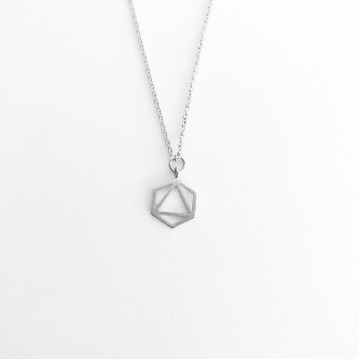 Sanctuary Project by sanctuaire Geo Charm Necklace Silver
