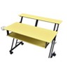 HomeRoots 47" Yellow and Black Computer Desk - 4 of 4