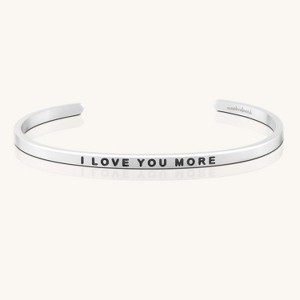 Mantra Jewelry - I Love You More Silver One Size - 1 of 4