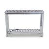 Eucalyptus Console Table with 2 Shelves and Weather-Resistant Construction and FSC Certified Wood - 2 of 4