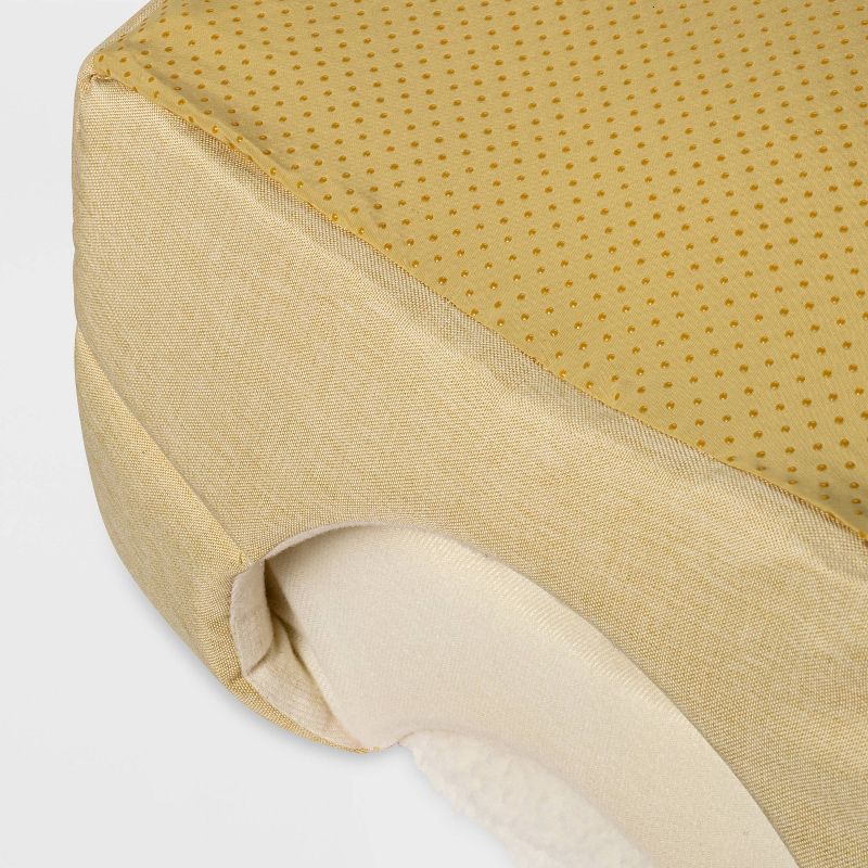 Collapsible Cave Dog Bed - S - Wheat/Yellow - Boots &#38; Barkley&#8482;, 3 of 7