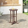 WestinTrends Malibu 37" All Weather HDPE Outdoor Patio Counter Height Bistro Table - Round - 2 of 4