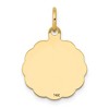 Black Bow Jewelry 14k Yellow Gold Medium Holy Communion Charm, 16mm (5/8 inch) - 3 of 4