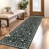 Indoor Room Accessory For Living Room Bedroom Modern Floral Pattern Area Rug Non Slip Soft Carpet Washable Low Pile Floor Mat - 2 of 4