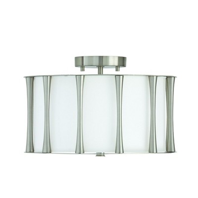Capital Lighting Bodie 3 - Light Semi-Flush Mount in  Brushed Nickel
