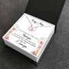 Mom Greeting Card Sterling Silver Linked Hearts Necklace Women Ginger Lyne Collection - 2 of 4