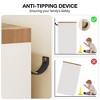 43.3'' H Armoire Wardrobe Closet with 4 Drawers and 2 Doors, Hanging Rod - 4 of 4
