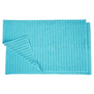Classic Solid Eco-Friendly Modern Textured Premium Cotton Traditional 2-Piece Absorbent Bath Mat Set by Blue Nile Mills - 1 of 4