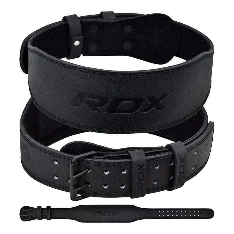RDX Sport 4'' Leather Weightlifting Gym Belt - Premium Support for Powerlifting, Bodybuilding, and CrossFit Training, 1 of 5