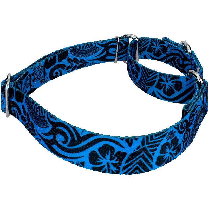 Country Brook Petz Blue Polynesian Martingale Dog Collar, 4 of 6