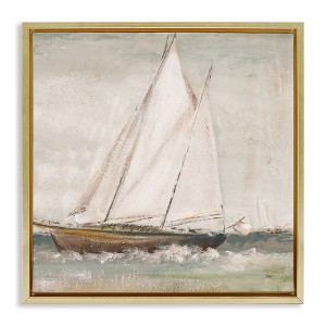 Stupell Industries Traditional Sailboat at Sea, 18" x 18" - 1 of 4
