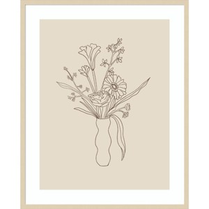 Amanti Art Floral Study 1 by Kate Aurelia Holloway Wood Framed Wall Art Print - 1 of 4