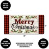 0.25 In Christmas Sentiments Mat Sassafras Merry Poinsettia Door Mat - 3 of 3