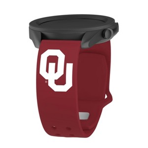 NCAA Oklahoma Sooners Samsung Watch Compatible Silicone Band - 1 of 4