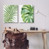 Stupell Industries Minimal Tropical Green Palms 2pc Canvas Art Set - 2 of 4
