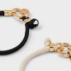 Game Day Football Heart Bow Bracelet with Charms Set - Wild Fable™ Gold - 3 of 3