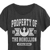 Women's - Star Wars - Property Of Rebellion Short Sleeve Graphic T-Shirt - 2 of 4