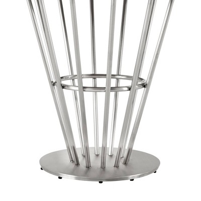 Veronica 48'' Round Glass and Walnut Dining Table