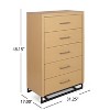 NicBex 48.15"H Modern Metal Handles Dresser for Bedroom with 5 Drawers - 3 of 4