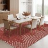 Living room bedroom carpet,diamond striped area carpet, modern office carpet,striped farmhouse carpet - 3 of 4