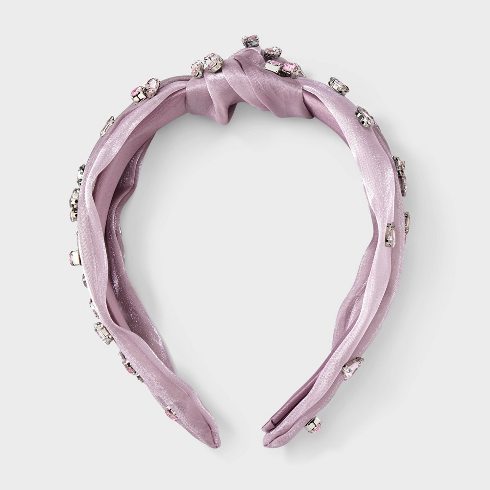 Top Knot Gemstone Headband - A New Day™ Lavender