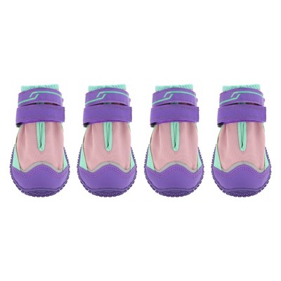 Unique Bargains Waterproof Dog Shoes Dog Boots Paw Protectors 4pcs