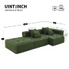 NicBex Modular L Shape Sectional Sofa Corduroy Floor Couch with 4 Pillows for Living Room and Apartment - 2 of 4
