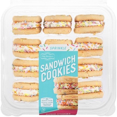 Our Specialty Sprinkle Sandwich Cookies - 12ct