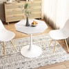 31.50" Tulip Table in Mid-Century Style, Tall Dining Table for 2-4, Round Pedestal Dining Table - 3 of 4