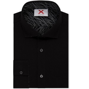 Calvin Klein Mens Reversable Button Up Shirt, black, S Neck - 1 of 1